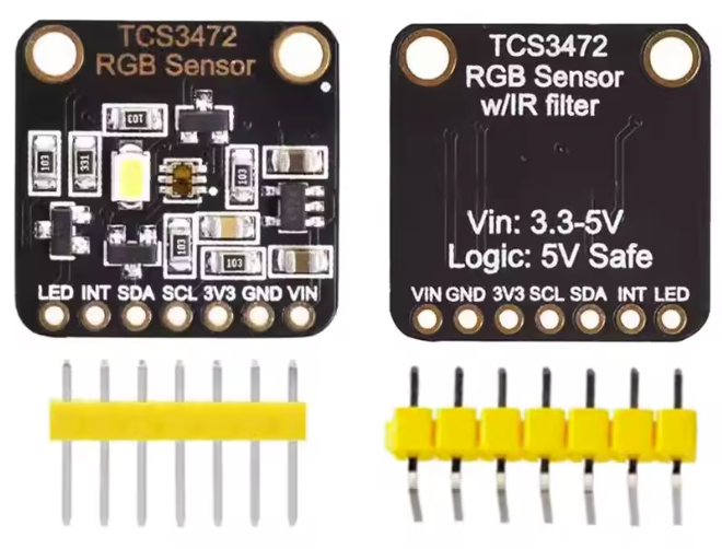 Sensor de reconocimiento de color TCS34725