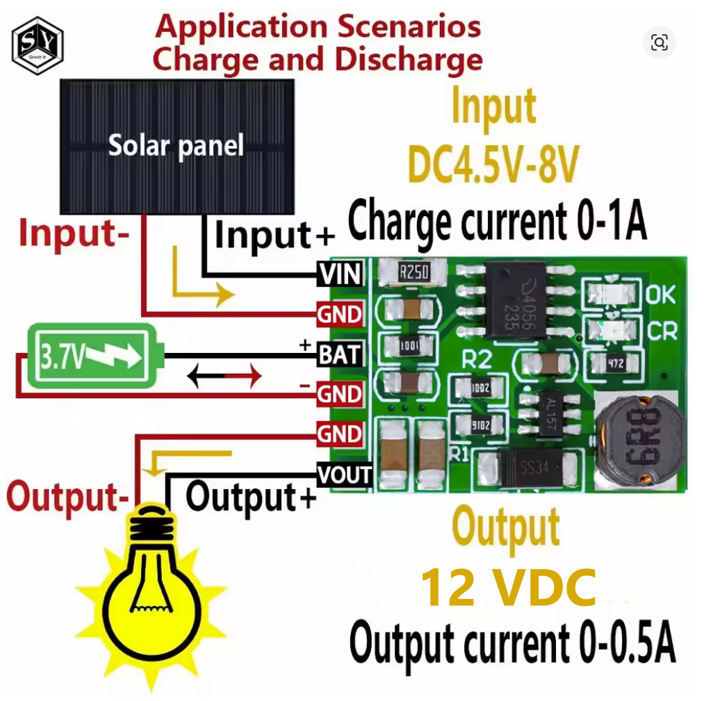 Módulo de carga y descarga - 12 V