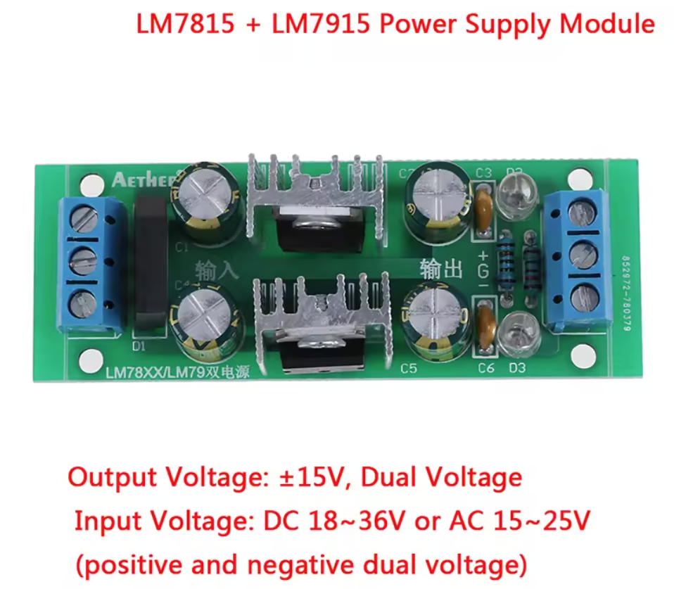 Módulo de Fuente Dual +- 15 V