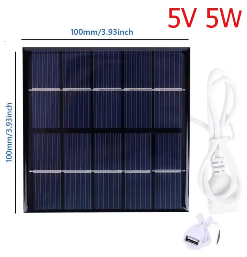 Panel Solar  5 V - 5 W	