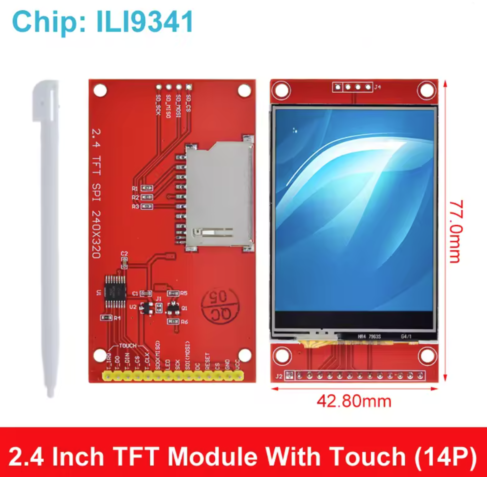 Pantalla Táctil de 2.4''